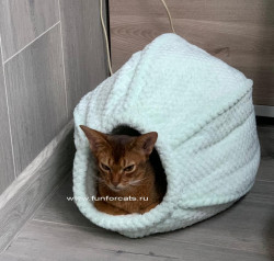 Кокон - домик для кота - Мятный