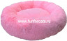 Лежак "Бублик" розовый