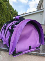 Сумка-переноска для двух кошек кошек "Профи" 2.0  Лиловая